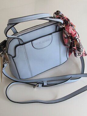 Steve Madden Bcosta Zippered Satchel Bag with Scarf | purse NWT